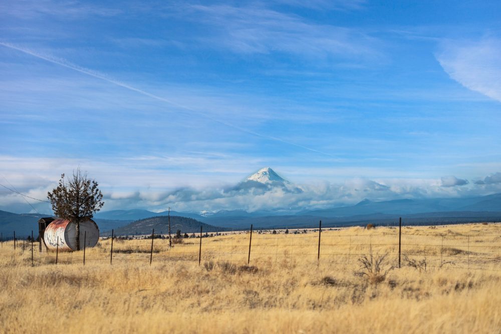 Photo of a field and mountain in Prineville, OR